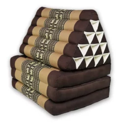 Faltbares Thaikissen – Elefantenmotiv braun Thai Deko Shop Thai Deko Shop GmbH