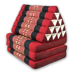 Faltbares Thaikissen – Elefantenmotiv rot Thai Deko Shop Thai Deko Shop GmbH