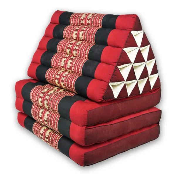 Faltbares Thaikissen – Elefantenmotiv rot Thai Deko Shop Thai Deko Shop GmbH 2