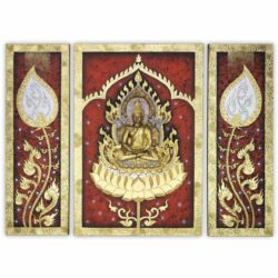 Reliefbild  – 3teilig 120 x 80 Thai Deko Shop Thai Deko Shop GmbH